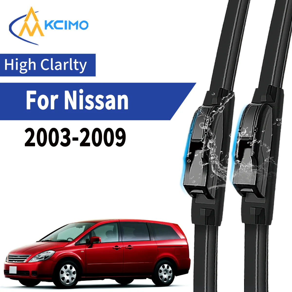 

2pcs Car Front Wiper Blades For Nissan Presage 2003-2009 Windscreen Windshield Wipers Silent Rubber Auto Accessories Replacemen