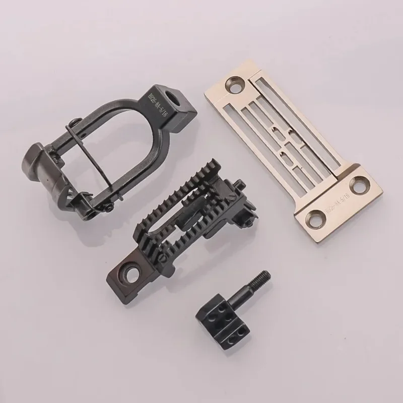 

BROTHER DT6-B928 B926-6A B926-8A Gauge Set 3-Double Chainstitch Crank Arm Plate FeedDog Presser Foot Clamp