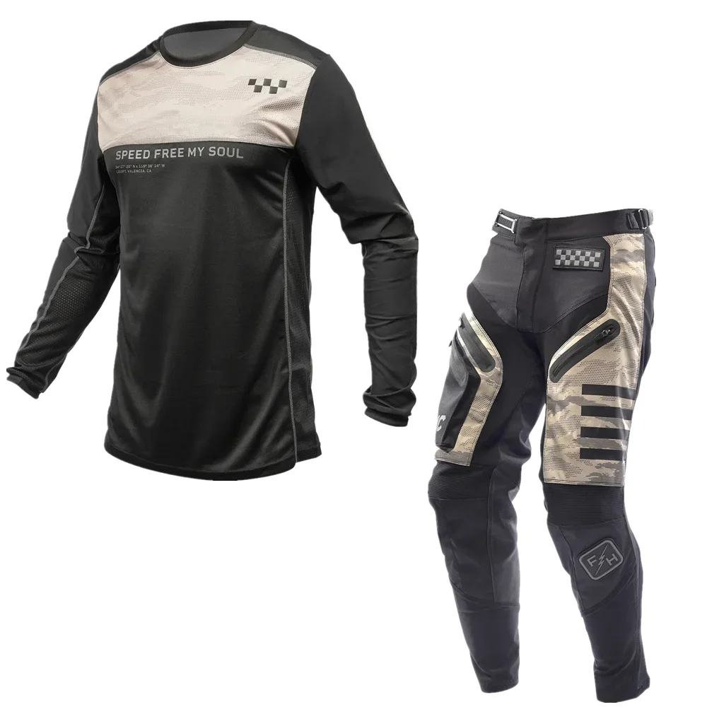 2025 shift MX Off Road Motocross Gear Set Moto Kit FH Enduro Jersey Set Crossmotor Combo's Motorpak