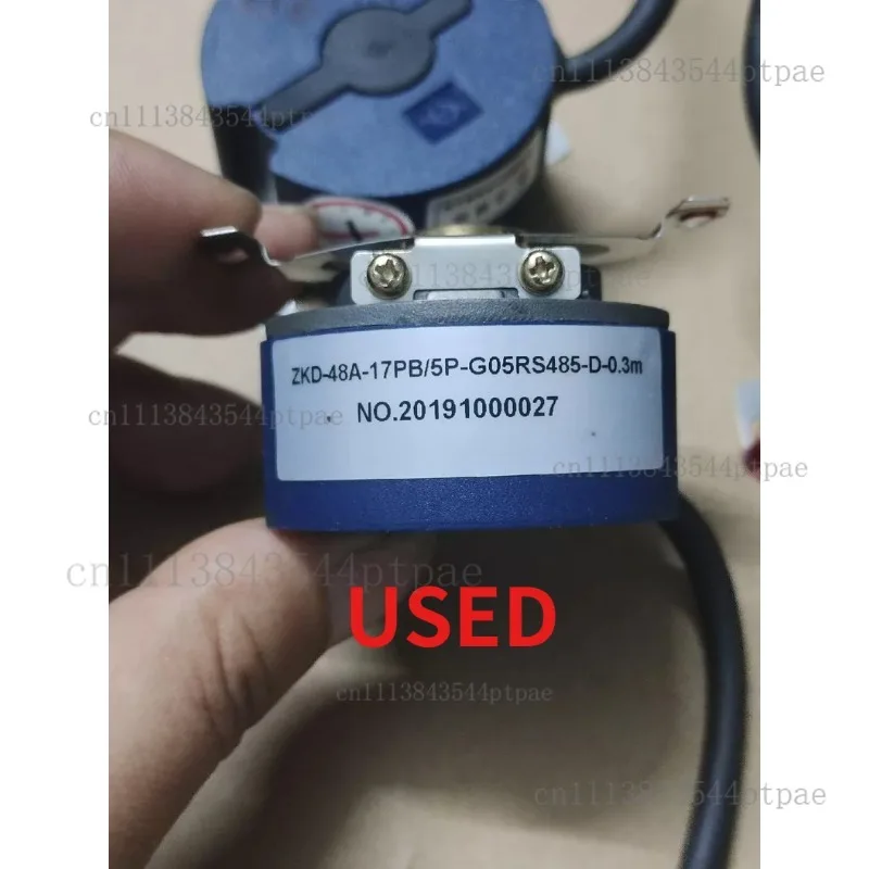 Zkd-48a 17-bit Absolute Value Encoder Φ8mm Hollow Rs485 4-wire (actual Picture Taken)