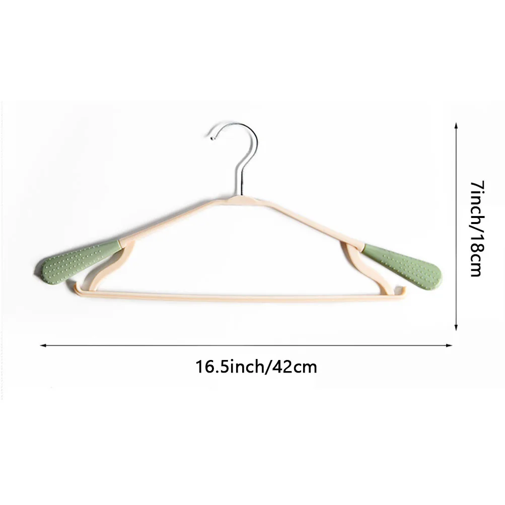360° Swivel Hook Wide-Shoulder Non-Slip Hanger – Trace-Free Plastic, Wet & Dry Use, Suitable for Both Children and Adults