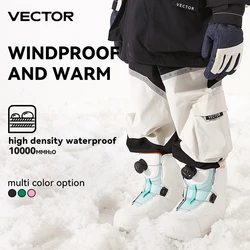 VECTOR Inverno Esqui Calças Crianças Outdoor Alta Qualidade À Prova De Vento Impermeável Calças De Neve Quente Inverno Ski Snowboarding Calças
