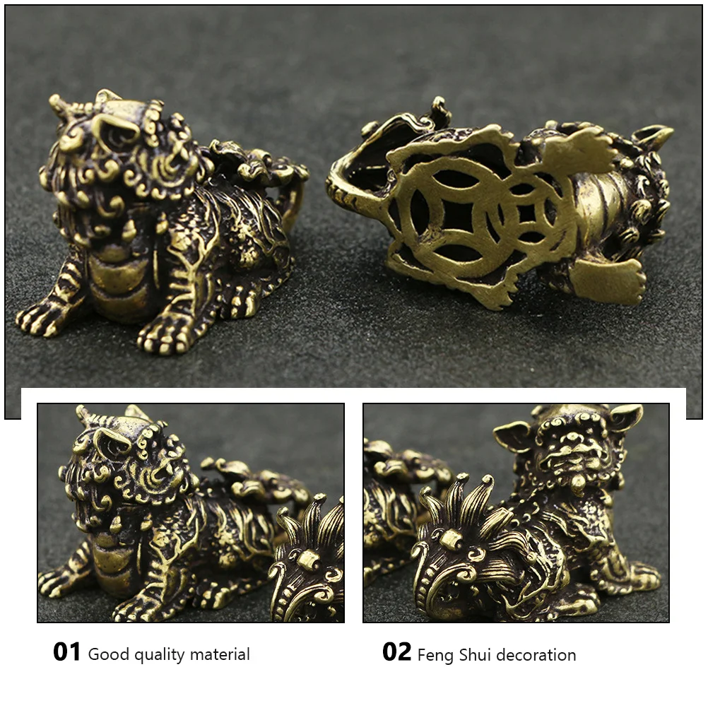 

1Pair Feng Shui Kylin Decor Unique Design Material Perfect for Home Office Tabletop Increase Vitality Good Fortune