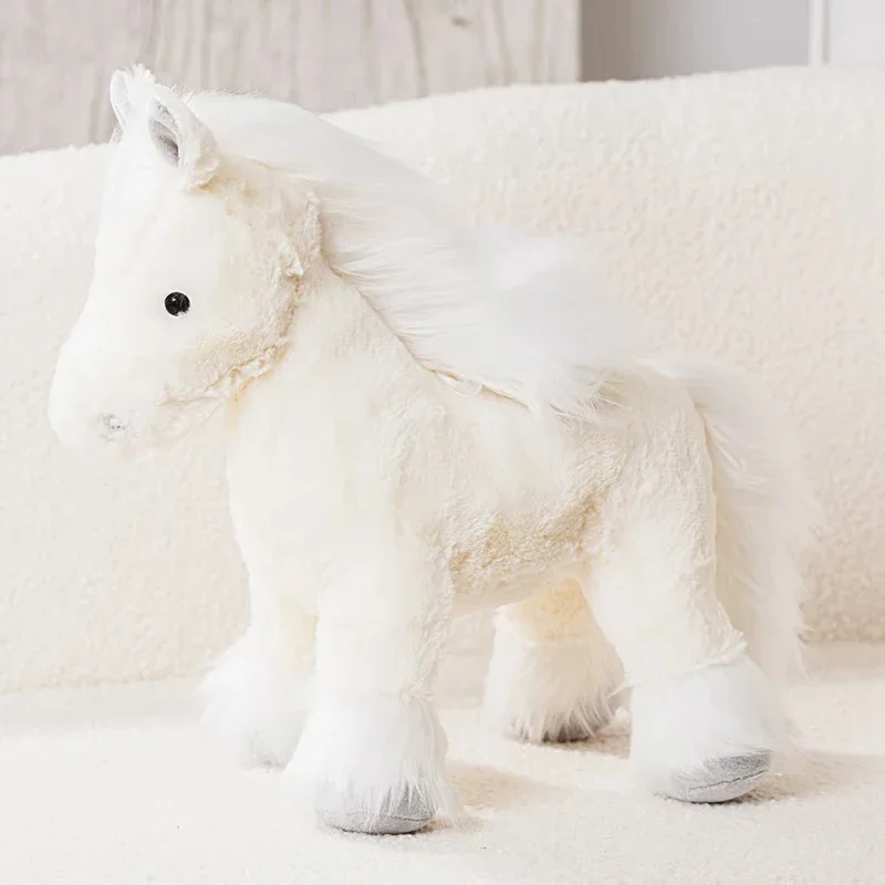Soft Fluffy Unicorn Plush Toy Cute Stuffed Animal Doll Ideal for Holiday Presents, Bedroom Decor and Stress Relief.