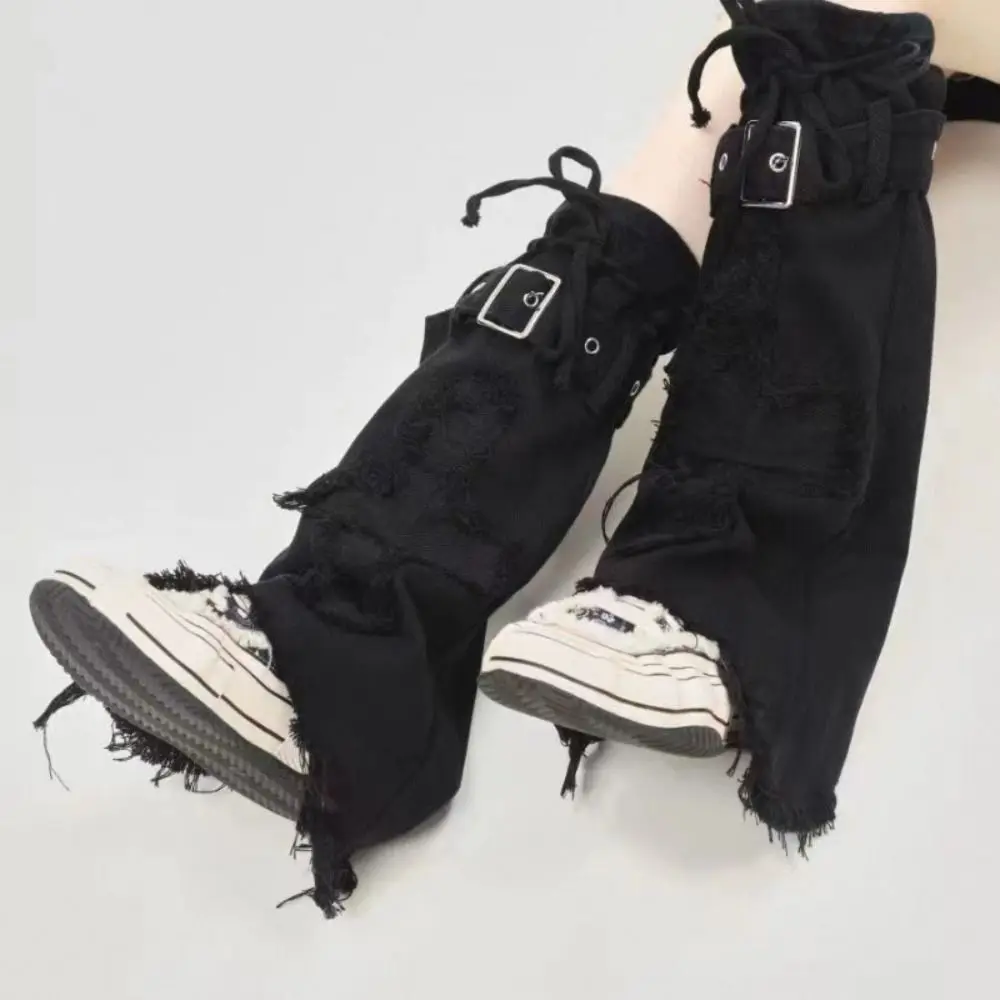 

Fashion Y2k Cross Leg Warmers JK Spicy Girl Y2k Stockings Lolita Retro Long Stockings Women