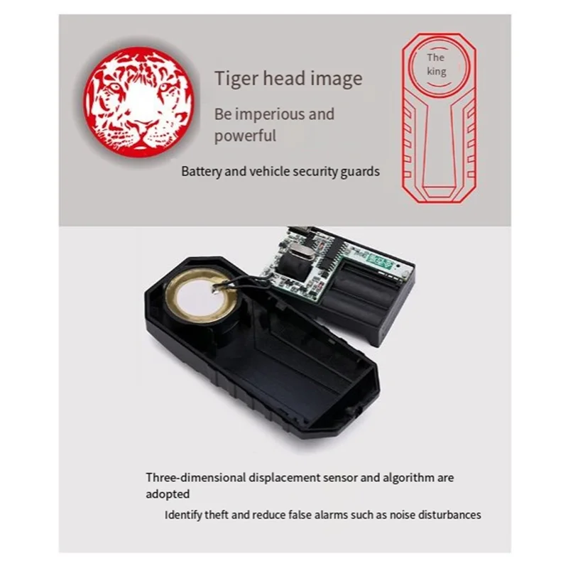 SQPP-113DB 오토바이 자전거 도난 방지 경보 무선 원격 제어 자전거 보안 경보 전기 자동차 방수 경보