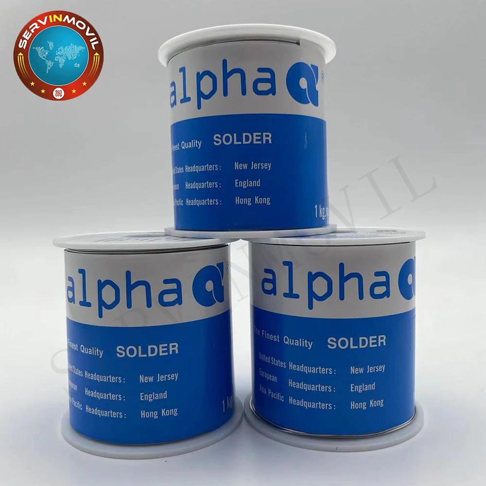 Imagem -02 - Alpha Hf850 Tin Fio de Chumbo Derreter Rosin Núcleo Solda Solda Rolo de Fio para Faça Você Mesmo Halogênio Livre Limpo Cored 1kg