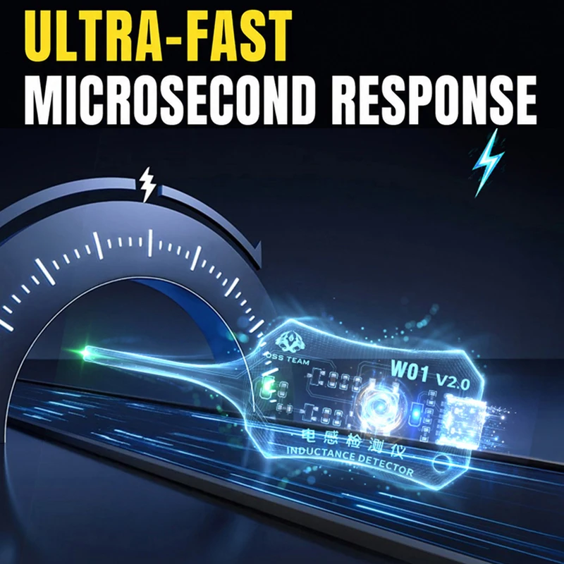 OSS W01 V2.0 Inductance Tester, Fast Tester Easy One-Key Operation Non-Contact for Fast PCB Fault Point Locating