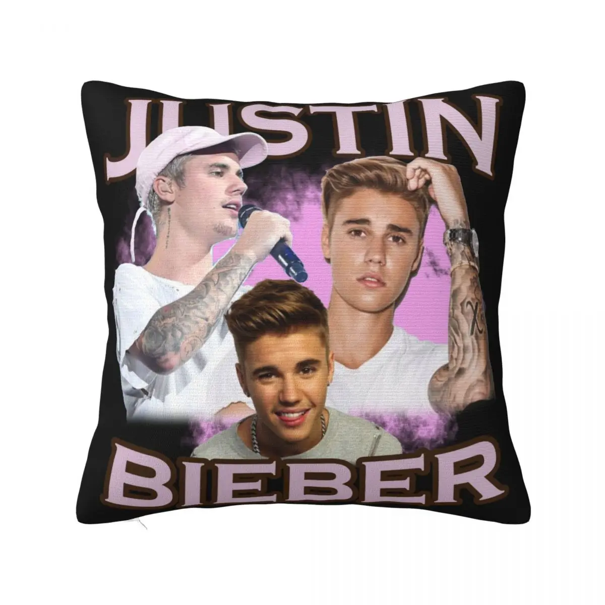 

Justined Biebered Pillowcase Printing Polyester Cushion Cover Decor Pillow Case Cover Home Square 18"