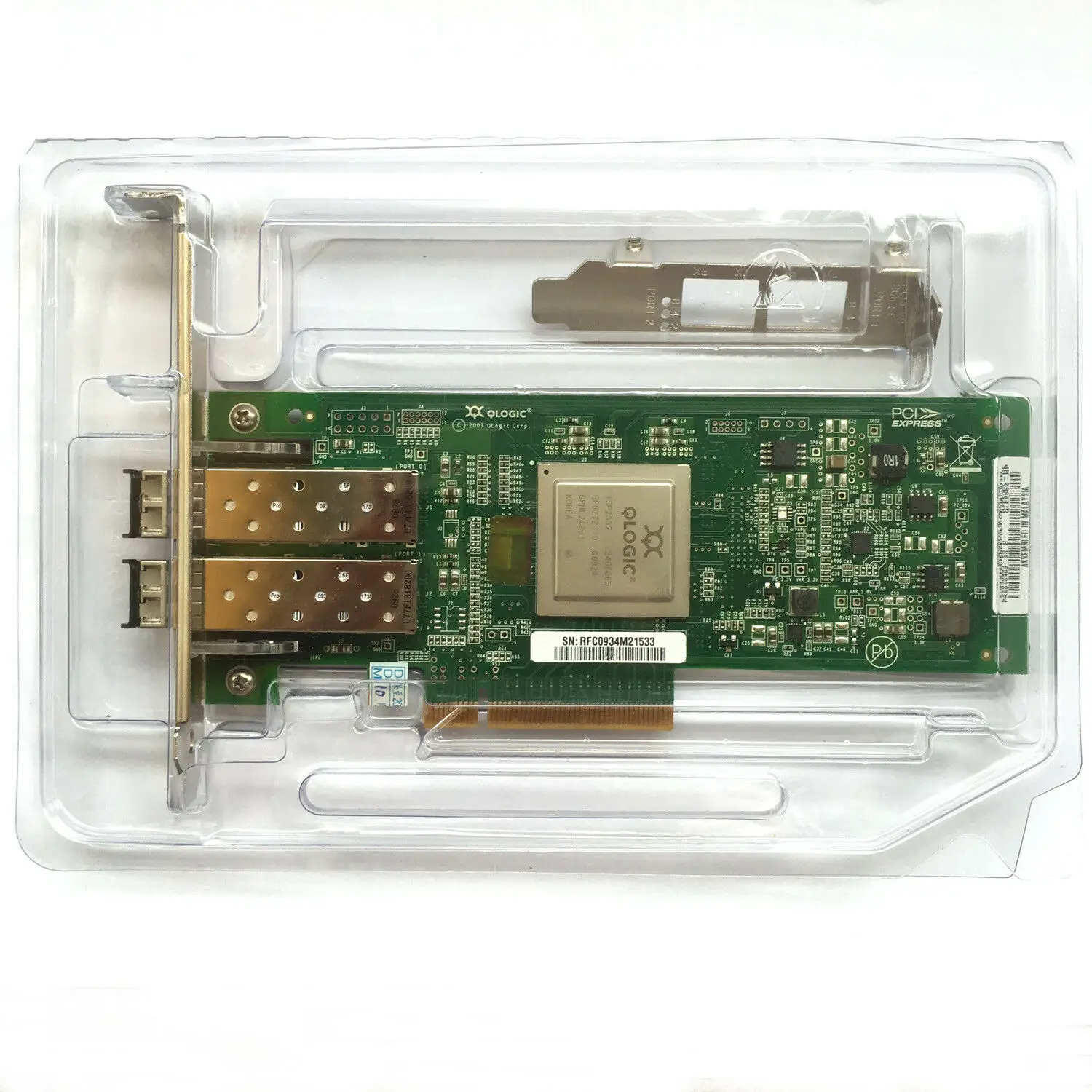 AJ764A AJ764-63002 QLogic QLE2562 PCIe 8GB FC HBA 489191-001 2x SFP