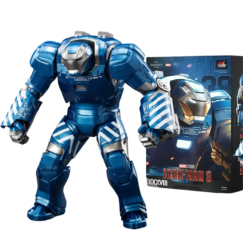 

ZD Toys Tony Stark Iron Man 3 Movie MK38 Igor Action Figure The Joint Can Rotate Collect Model Desktop Ornament Birthday Gifts