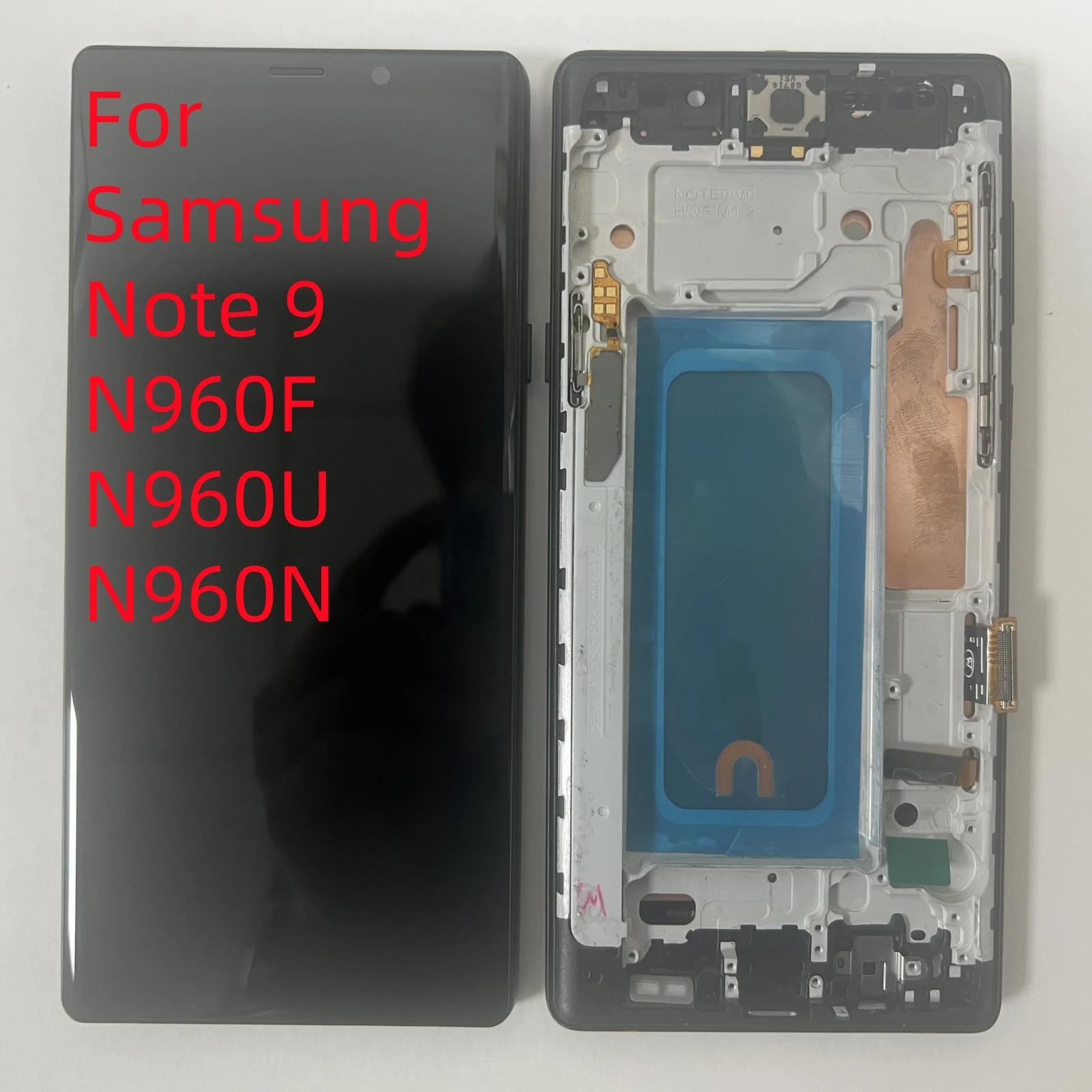 TFT для Samsung Galaxy Note 9 N960F N960F/DS N960U ЖК-дисплей цифровой сенсорный экран с рамкой Note 9, ремонтный ЖК-дисплей в сборе