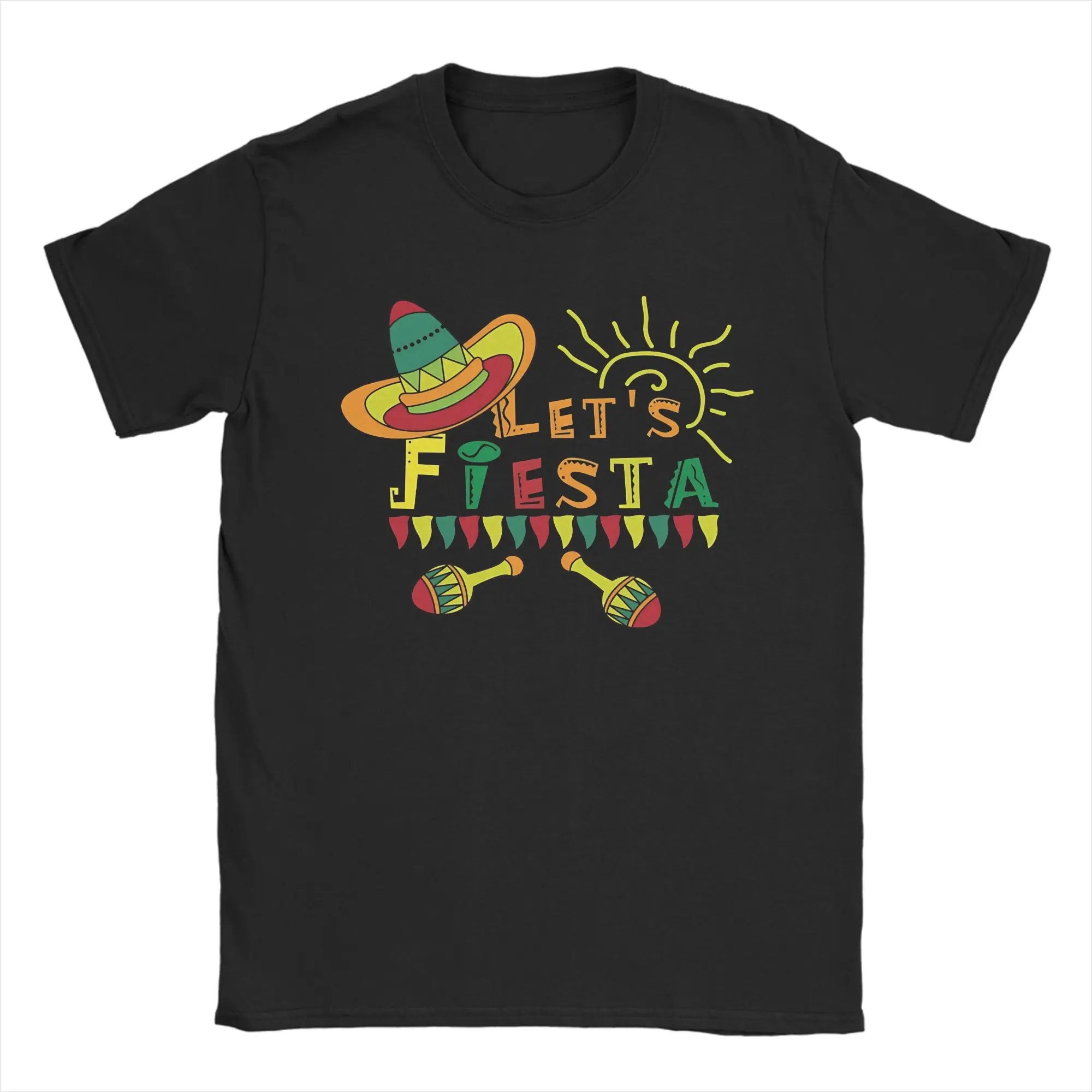 Couple T-Shirt Let's Shift Party Fiesta T-Shirts Hip Hop Mexican Amigo Cinco De Mayo Summer Tees Y2K Retro Cotton Clothes Gift