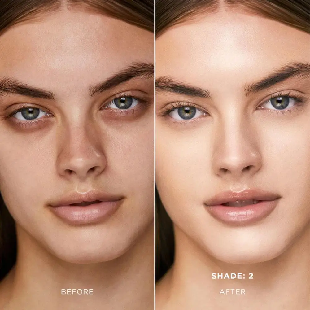 Korean Hourgalss Lasting Concealer High Cover Dark Circles Blemishes Ivory White Natural Color Soft Glow 15ml Liquid Foundation