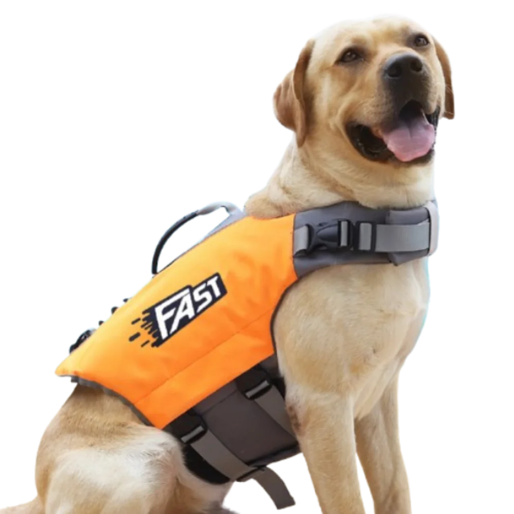 

Practical Adjustable Pet Swimming Life Jacket Super Buoyancy Reflective Puppy Swimsuit Polyester Pet Clothes Summer Pool