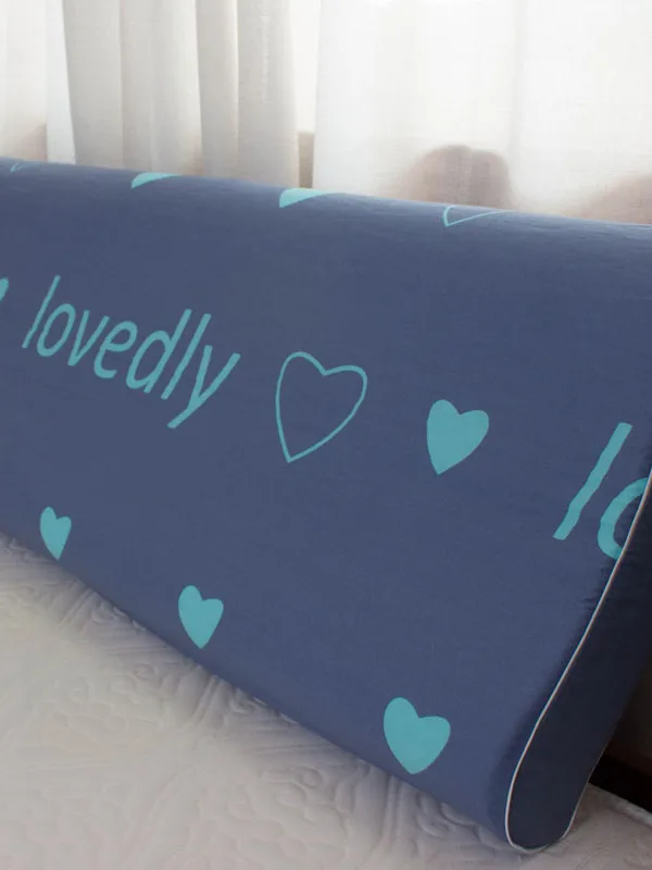 

100% Pure Cotton Memory Foam Pillowcase Single Double Size Wave Shape Zipper Closure Breathable Sweat Absorbent All Season Use