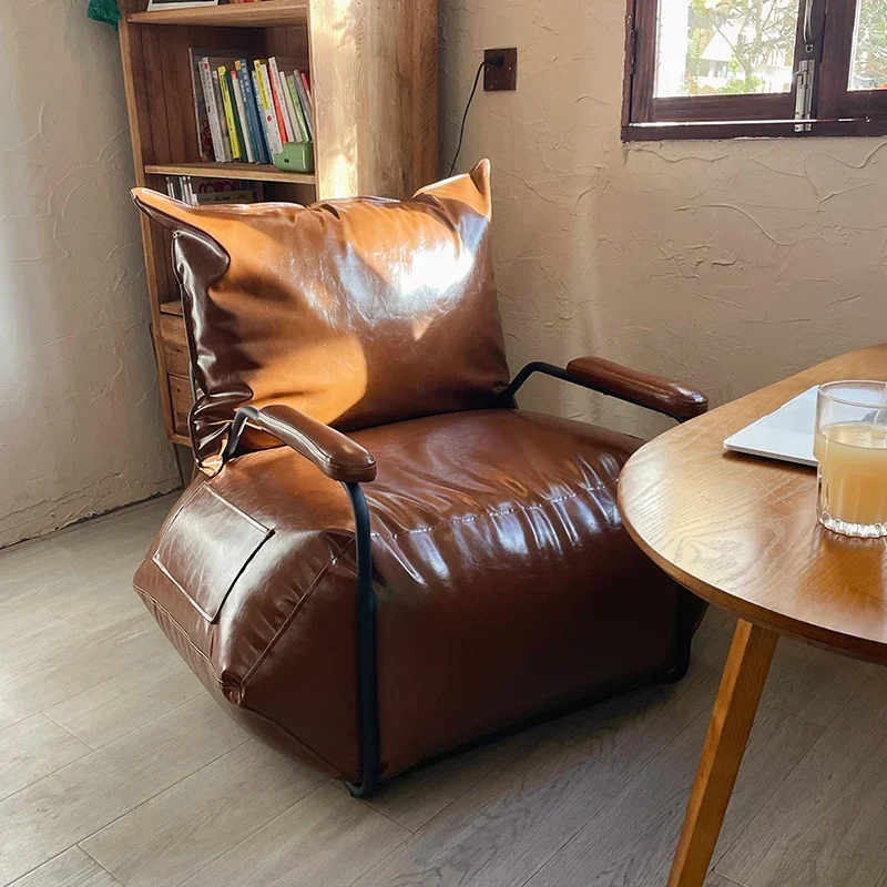 

European Single Living Room Sofas Funda Simple Leather Relax Zipper Sofa Quilted Small Cection Sofa with Corner Home Furniture