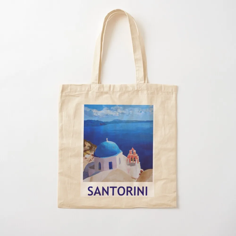 

Santorini, Greece - View from Oia Tote Bag personalized tote large Gift Canvas