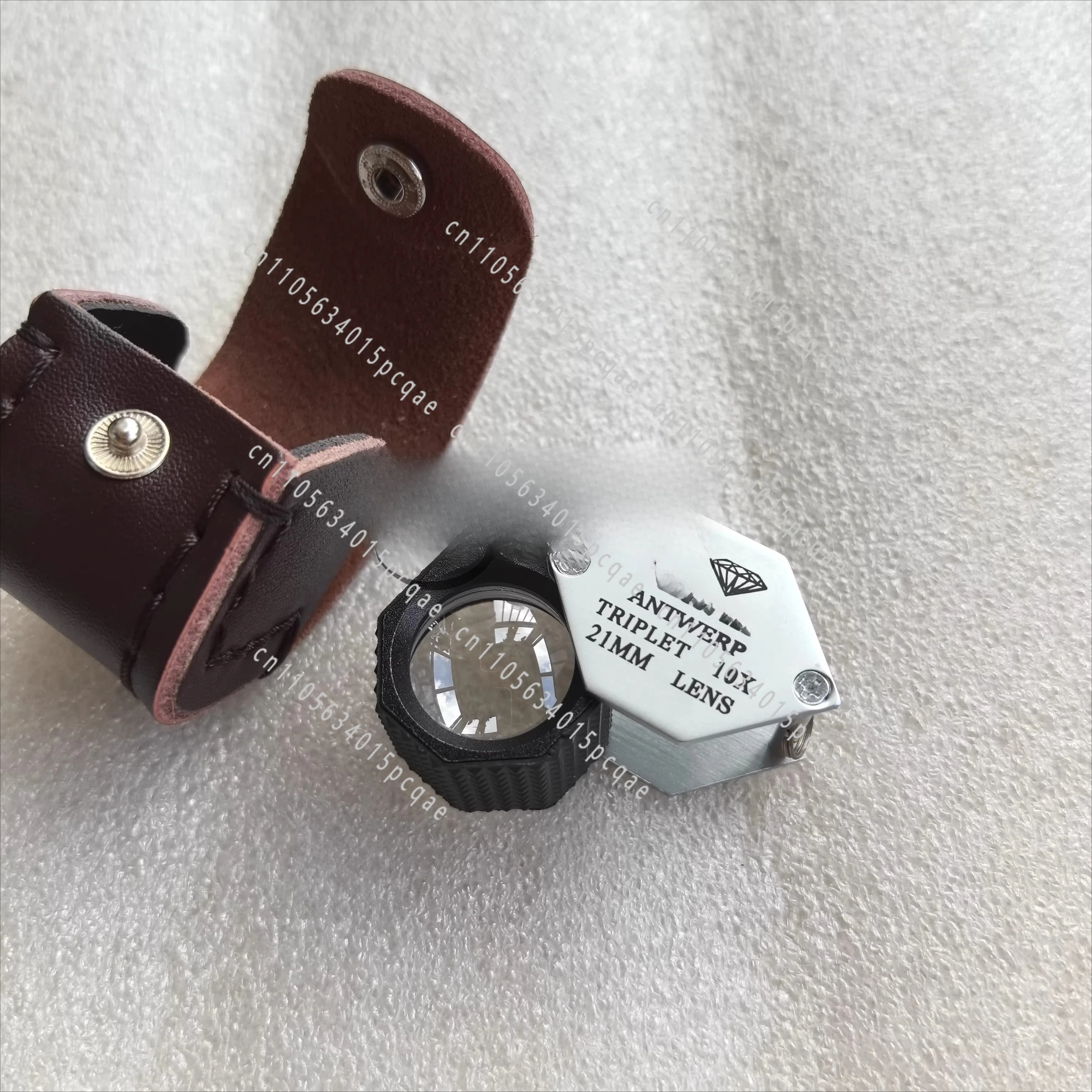 Portable 10x Magnifying Glass Wenwan Diamond Color Treasure Gem Detail Identification and Observation