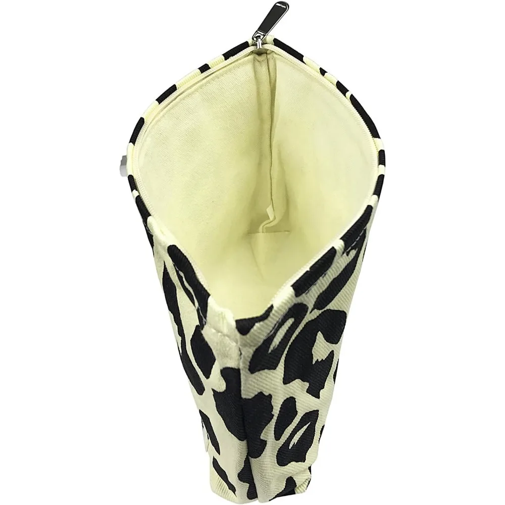 حقيبة مكياج للنساء - حقائب مستحضرات تجميل سروال قصير بتصميم جمالي للسيدات، مقلمة نسائية، مقلمة لطيفة على شكل وجه مبتسم #6