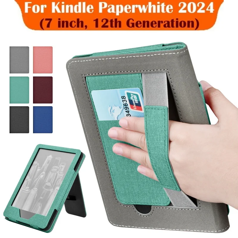 

Case For Kindle Paperwhite 2024 12th Generation and Colorsoft 7 Inch Model No. SA569P SA568B Magnet Smart Cover Pouch 7”
