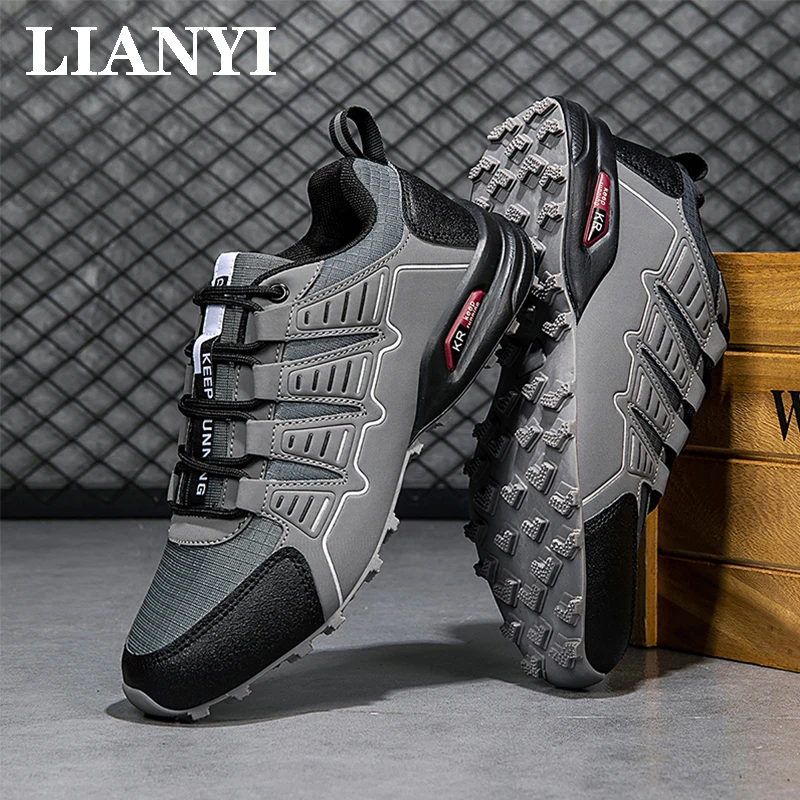 

LIANYI 47 Men's Outdoor Hiking Shoes Off-road Climbing Cycling Top Breathable Outdoor Hiking Wear-resistant Sports Running Shoes
