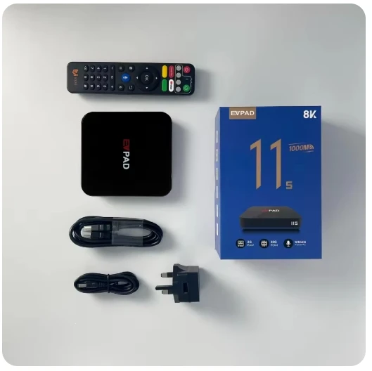 [أصلي] الإصدار الكلاسيكي EVPAD TV Box 11S/11P 2G/4G 32G/64GB Android12 8K أفضل صندوق تلفزيون ذكي ساخن في SG JP Korea USA UK AUS Canada