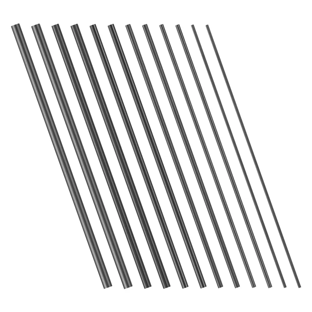 

12pcs Carbon Rod Fishing Repair Parts 10cm Fiber Connector for Broken Pole Fix Saltwater Rod Accessories