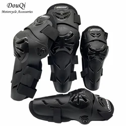 Motorcycle Knee Pads Elbow Pads Breathable Racing Skating Off-Road Guards Outdoor Protection Riding Cross Rodilleras Moto 4Pcs