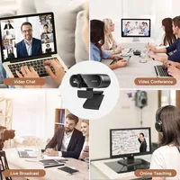 1080P Mini Camera 2K Webcam 4K Full HD Webcam with Microphone 30fps USB Web Cam for Auto Focus PC Laptop Video Shooting Camera