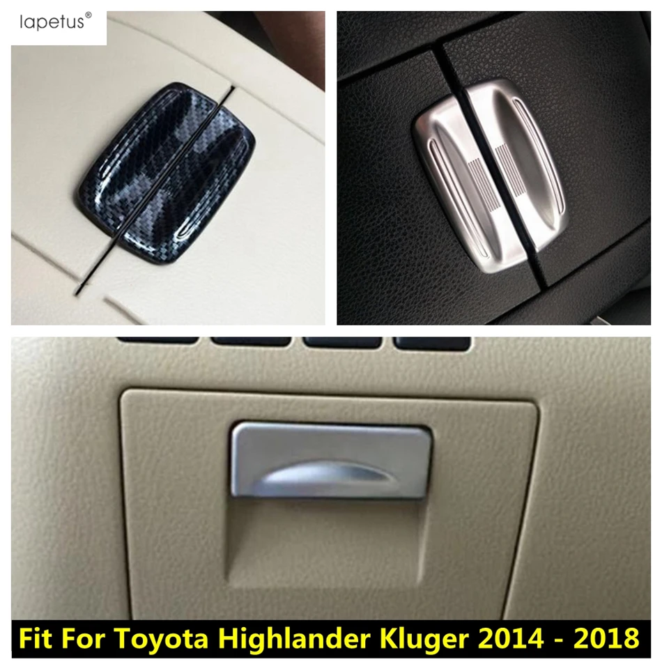 

Car Accessories For Toyota Highlander Kluger 2014 - 2018 Armrest Storage Box Switch / Main Driving Glove Box Control Frame Cover