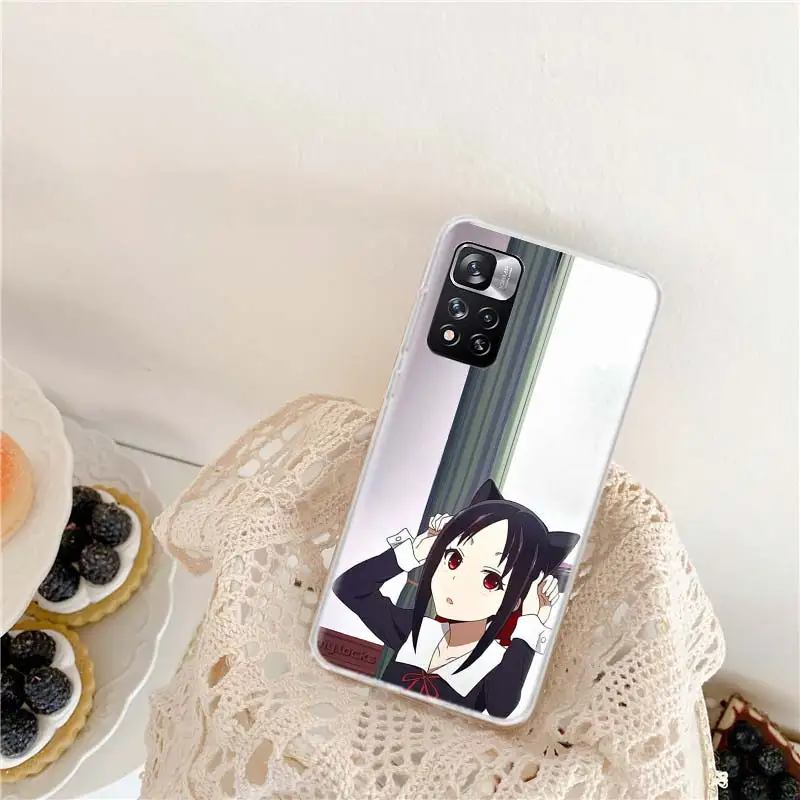 Kaguya sama Love Is War Phone Case For Xiaomi Redmi Note 11 12 Pro Plus 12S 11S 11T 11E 10S 10 9 9S 9T 4G 5G 8 8T 7 Cover Coque