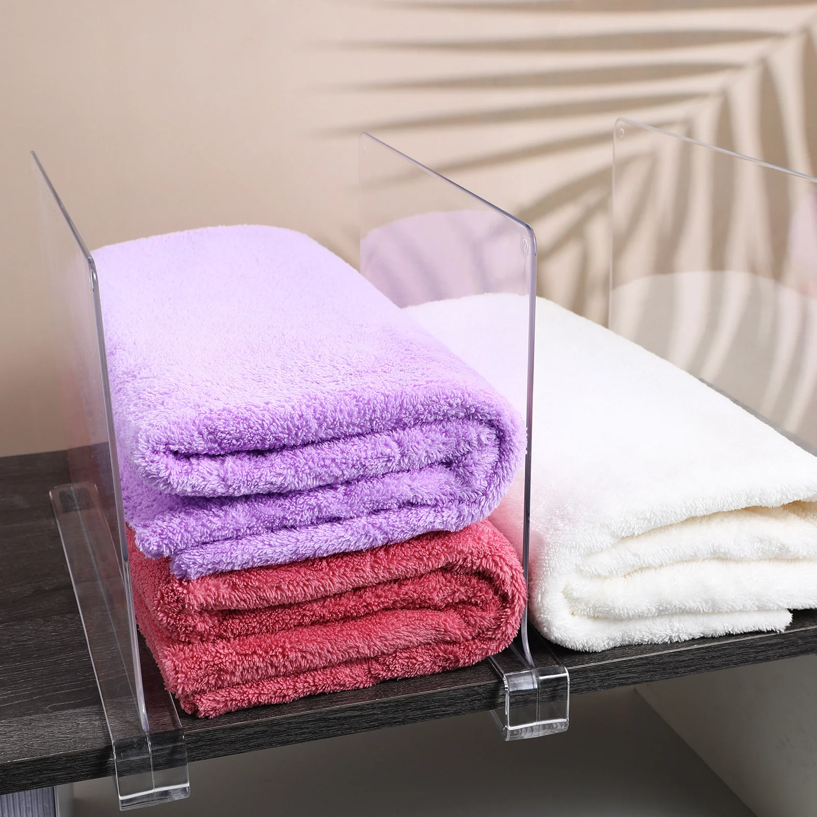 

6 Pcs Dividers Clear Shelf Dividers For Kitchen Cabinets 30x20cm Closet ganizer Clothes Separator Kitchen Pantry Bookshelf