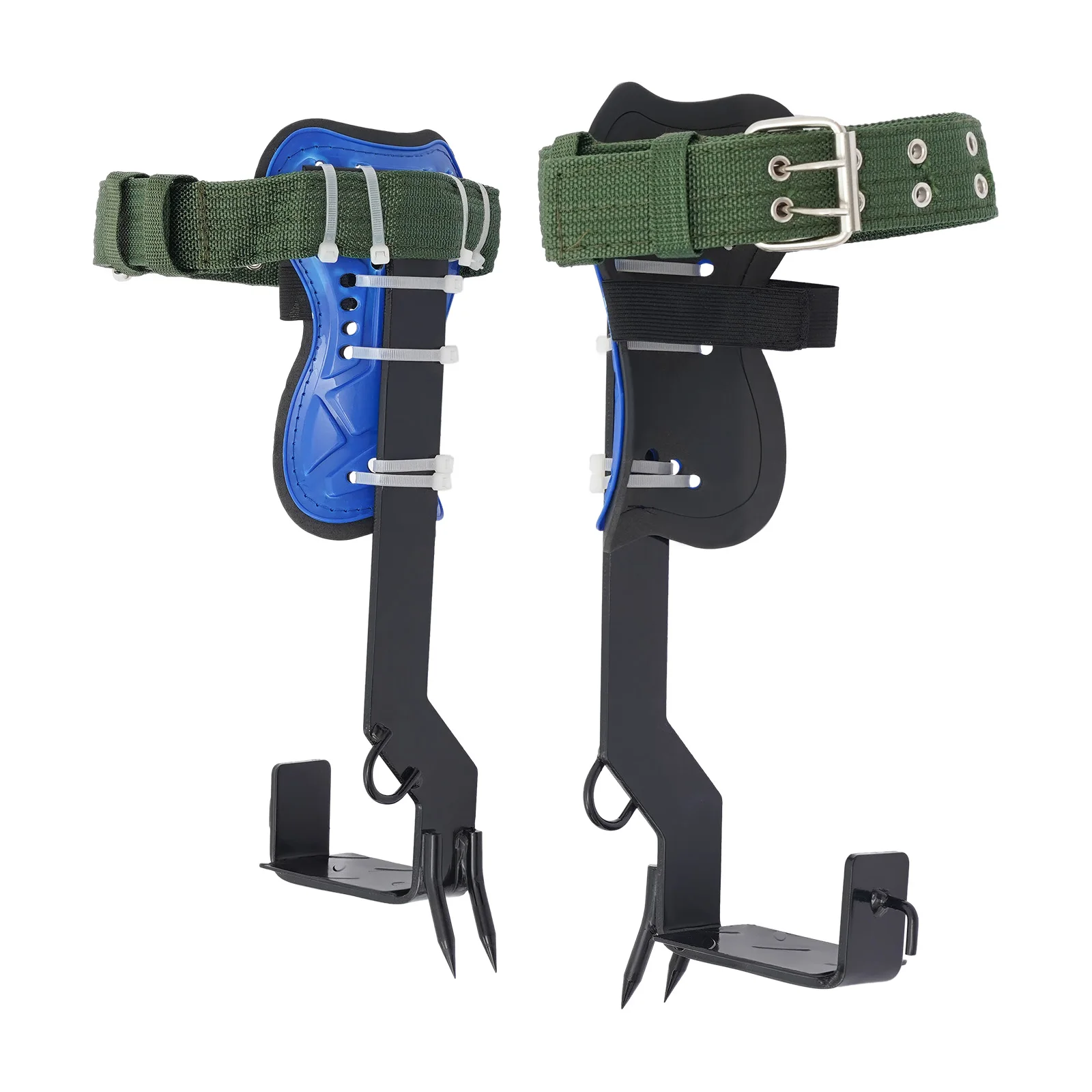 

Tree Climbing Spikes, 2-Tooth Climbing Shoes with Safety Harness & Rope, Tree Climbing Tool Kit, Enhanced Grip & Wide Straps