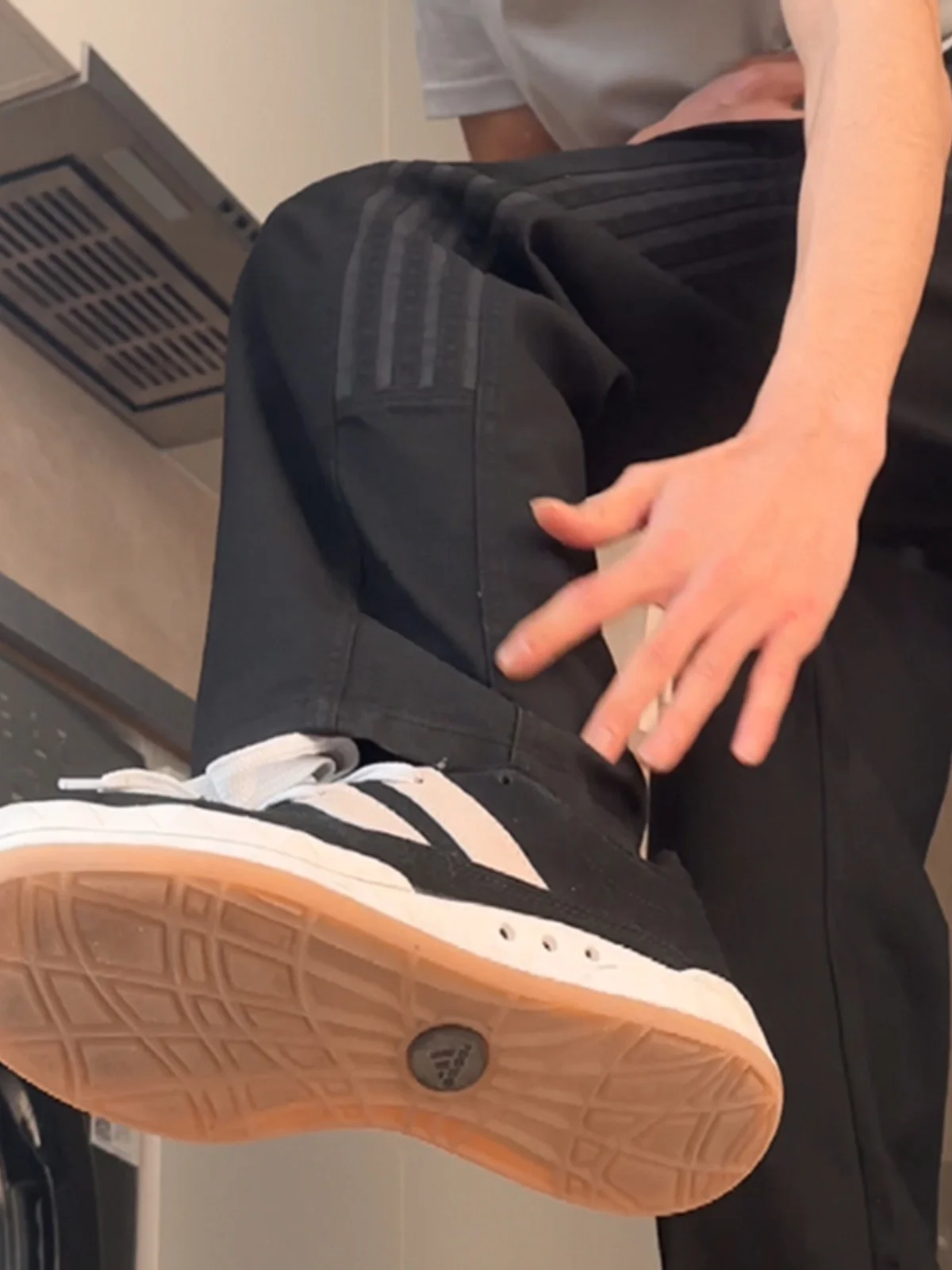 

Мужские прямые брюки Bla в полоску, весенне-осенние, молодежные, визуально удлиняющие ноги, спортивные брюки свободного кроя