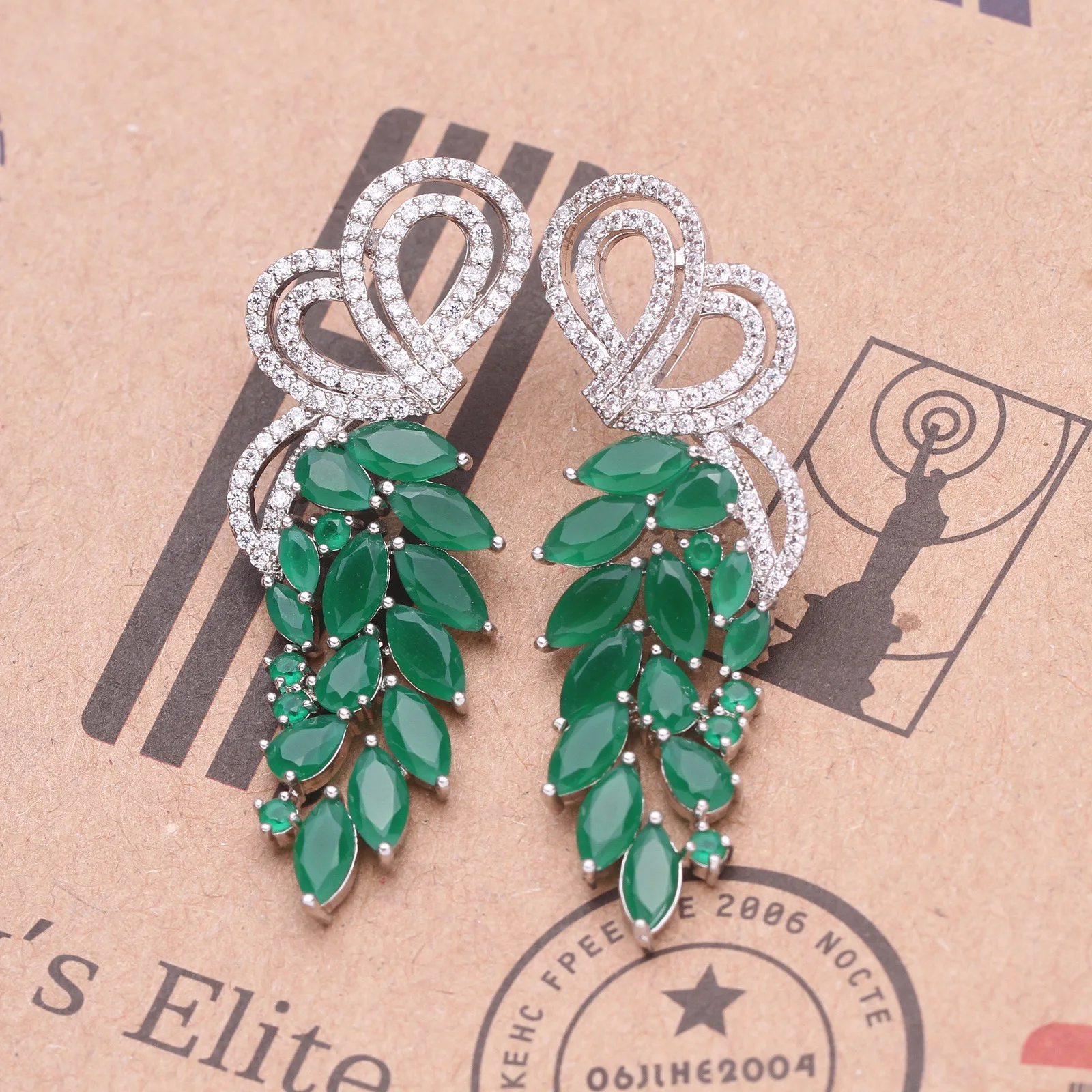 

Bilincolor Vintage Owl Leaf Earrings for Women