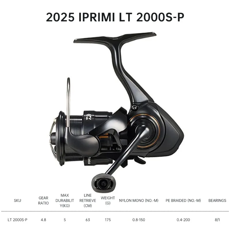 2025 DAIWA IPRIMI LT 1000S 2000S-P 2000S-XH Spinning Fishing Reels