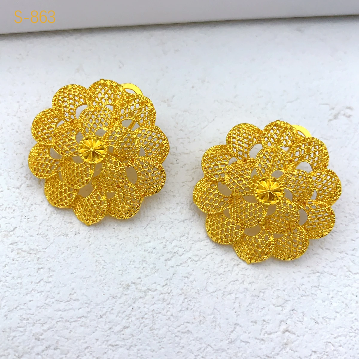 XUHUANG Luxury Flower Necklace Sets For Women Wedding Dubai Gold Plated African Jewelry Set Indian Jewellery Anniversary Gifts