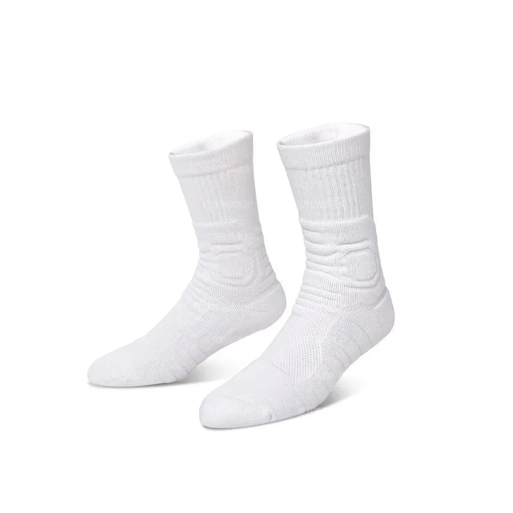 

Мужские баскетбольные носки высокого качества, утепленные нескользящие спортивные носки, удобные носки средней длины для бега, велосипедные беговые носки