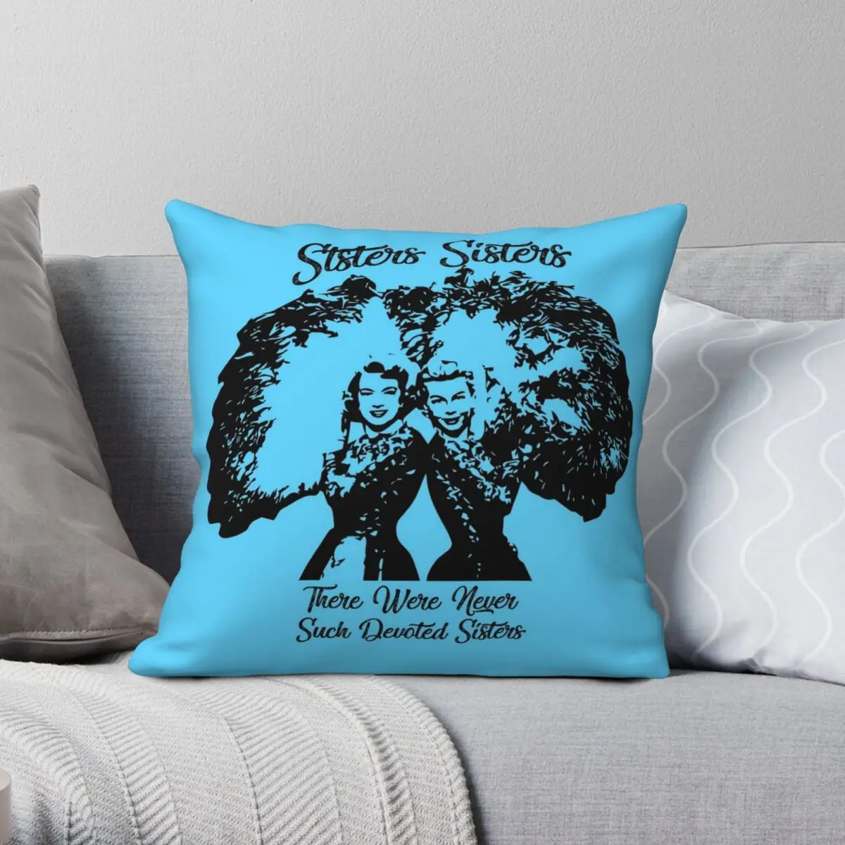 Rosemary Clooney Sisters Pillowcase Polyester Linen Velvet Pattern Zip Decor Pillow Case Home Cushion Cover Wholesale 45x45