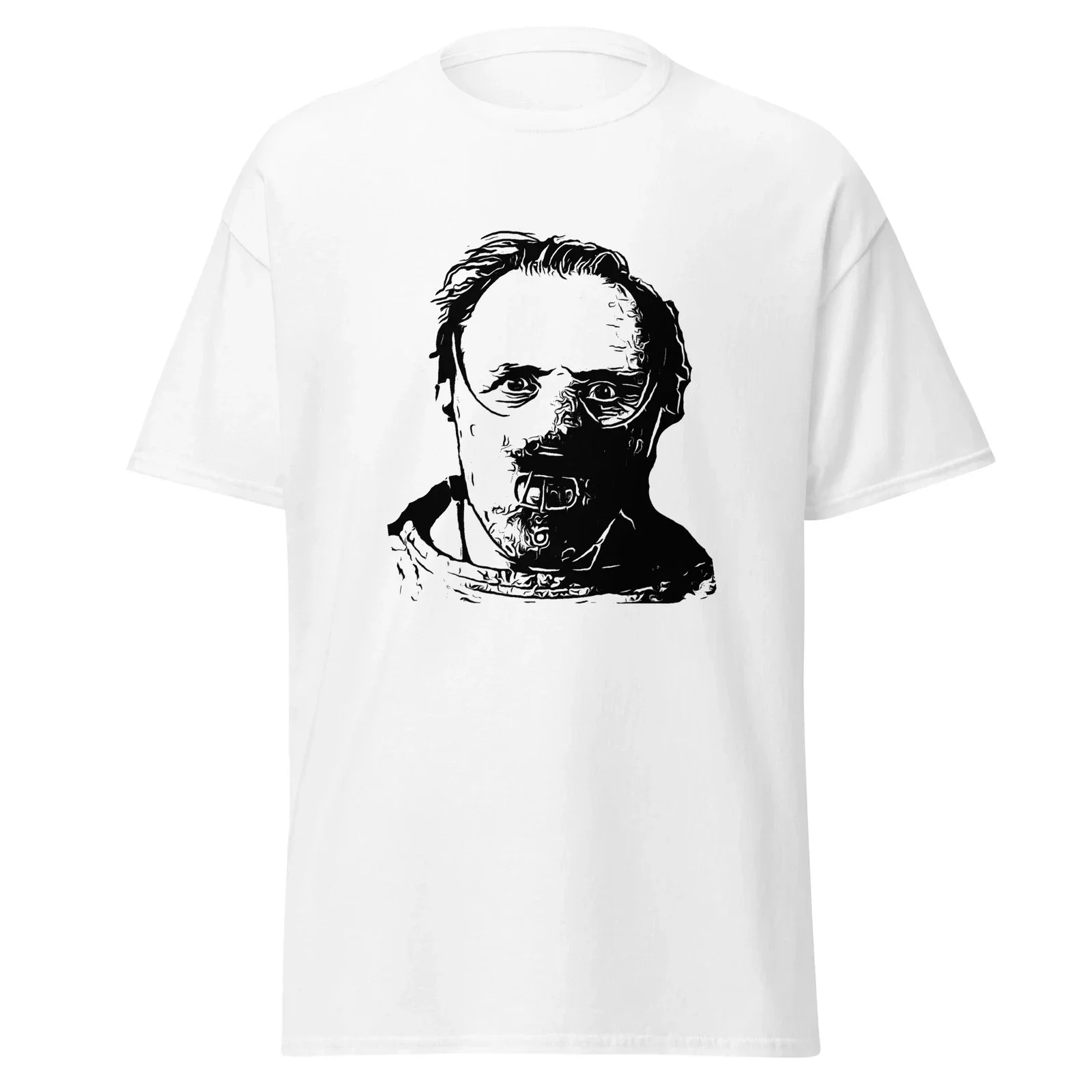 Hannibal Lector T-Shirt „Silence of the Lambs“-Horrorfilm-Shirt aus den 80er Jahren