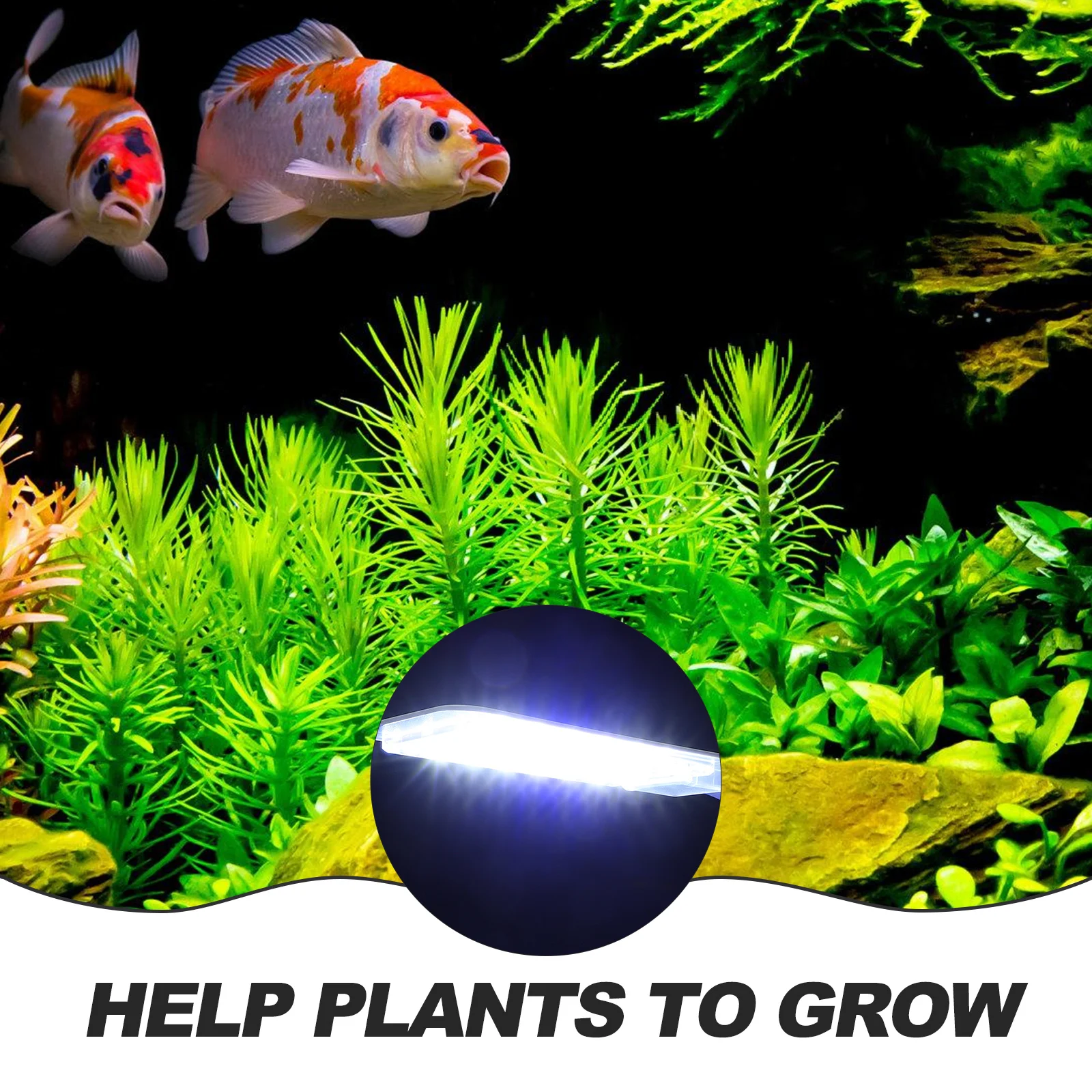 

LED Aquarium Light Fish Tank Clip Lamp Aquatic Plant Growth Bright Aquarium Lamp Stable Installation LED Fish Tank Light