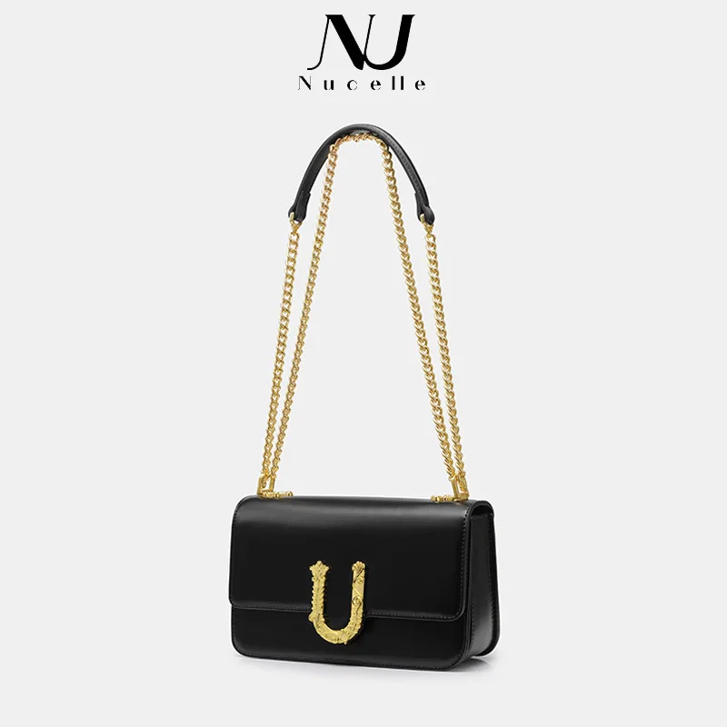 NUCELLE Shoulder bag autumn and winter new advanced underarm bag fashion retro chain ladies messenger bag