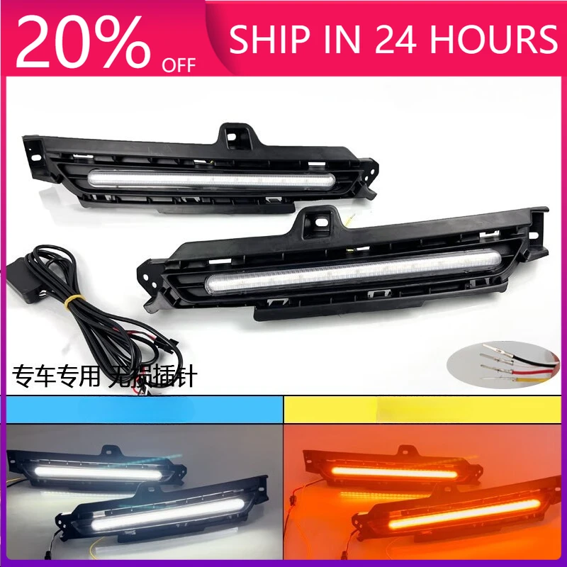 NEW Led Daytime Running Light Front Fog Lamp DRL Dymanic Turn Signal Light For Jetour Dashing 2022 2023 2024 Modification Access
