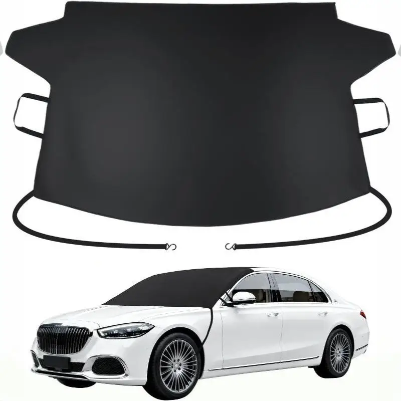 Car Windshield Snow Cover Thick Waterproof Fabric with Side Mirror Covers Perfect Winter Gift for Car Owners Drivers Family Fri