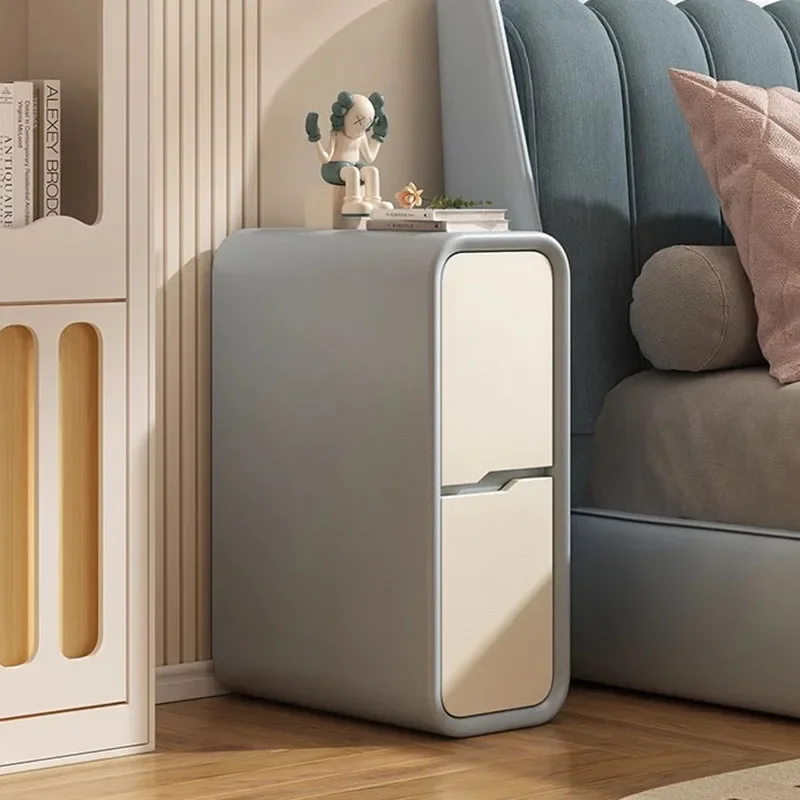 Mobile portaoggetti per soggiorno Armadietto bianco salvaspazio con cassetti nordici Mobile TV con angoli arrotondati Cassettiera per camera da letto Meuble Salon