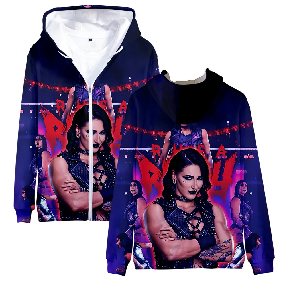 Rhea Ripley Hoodie Vintage Merch  autumn Women Men Fashion Sportswear y2k Top Streetwear clothes Outwear Rhea Ripley Gift