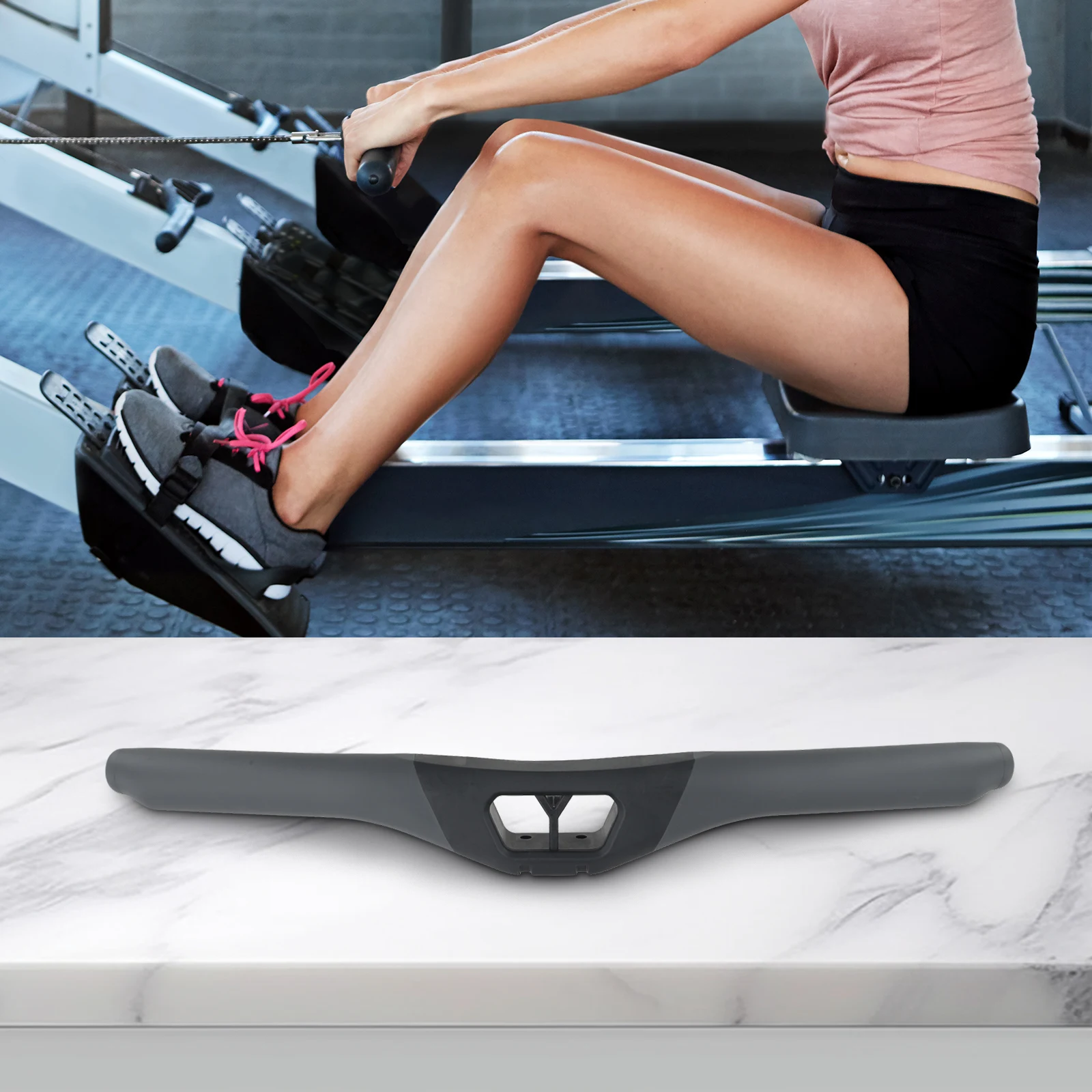 

Triceps Biceps Training Rowing Handle Back Lever Exercise Handles Pull Down Straight Rotating Bar For Rowing Machine For Concept