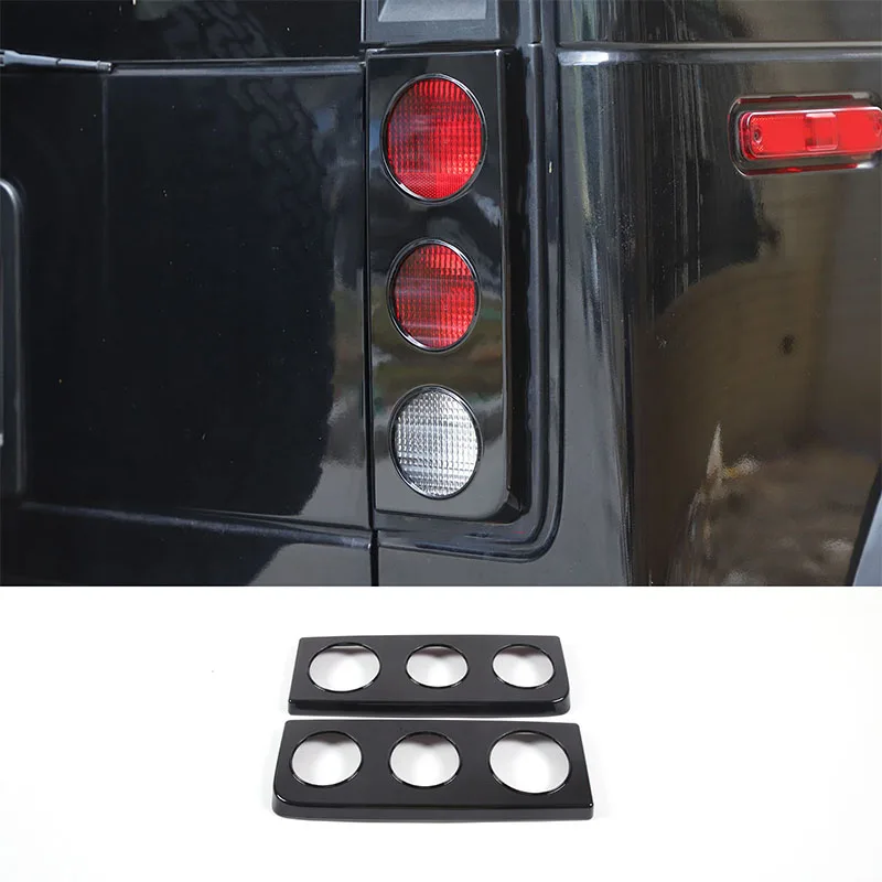 

For 2003-2009 Hummer H2 (SUV Version) ABS Car Bumper Round Hole Tail Light Cover Sticker Car Exterior Protection Accessories