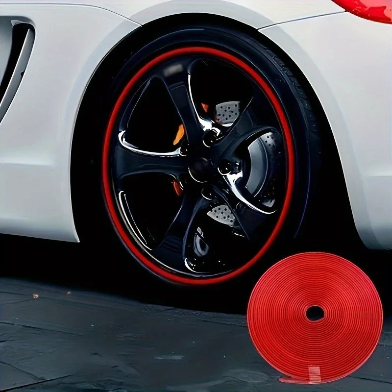 Tira de protección universal para ruedas, embellecedor de cubo de rueda de ABS, utilizada para evitar arañazos en los bordes de la carretera y las ruedas